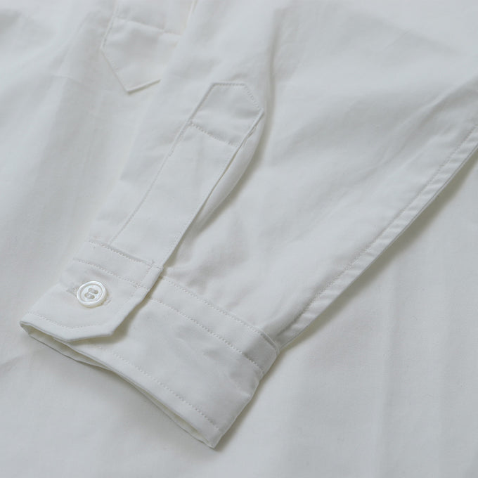 【残り100cm/blueのみ】EAST END HIGHLANDERS <br>Band Collar Long Shirt<br>バンドカラーロングシャツ