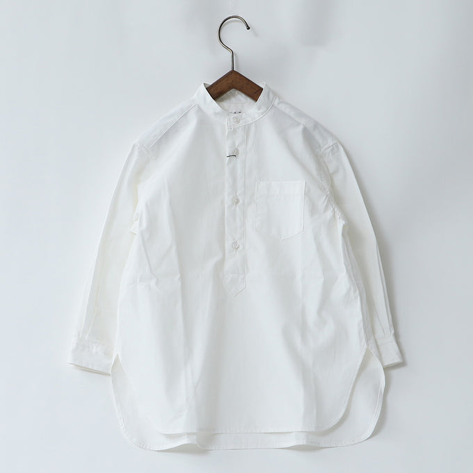 【残り100cm/blueのみ】EAST END HIGHLANDERS <br>Band Collar Long Shirt<br>バンドカラーロングシャツ