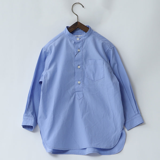 【残り100cm/blueのみ】EAST END HIGHLANDERS <br>Band Collar Long Shirt<br>バンドカラーロングシャツ