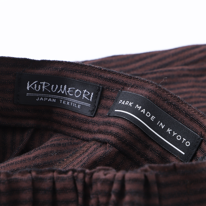 PARK MADE IN KYOTO<br>Side tuck Pants<br>しじら織ver. Type1