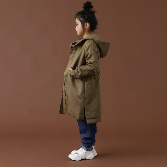 +81tetra<br>THIN DOWN 久留米織モッズコート