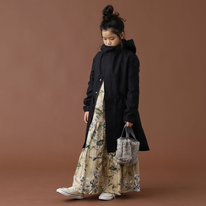 +81tetra<br>THIN DOWN 久留米織モッズコート