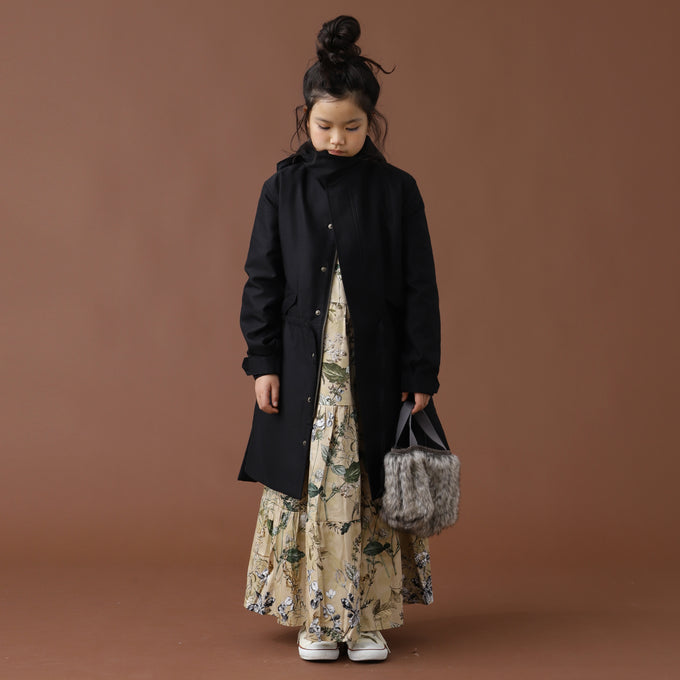 +81tetra<br>THIN DOWN 久留米織モッズコート