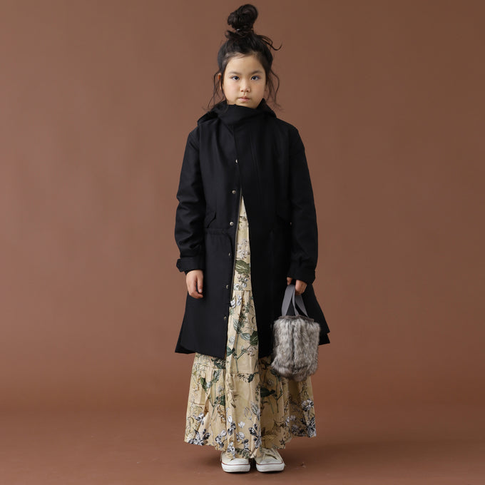 +81tetra<br>THIN DOWN 久留米織モッズコート