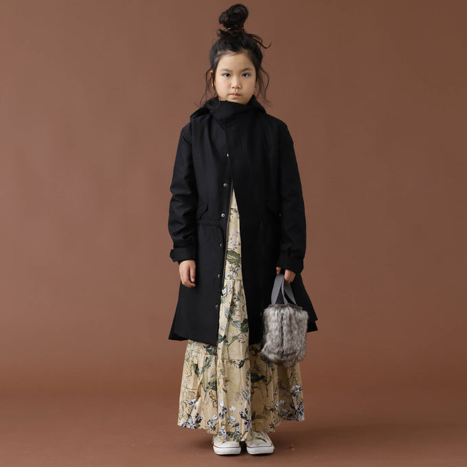 +81tetra<br>THIN DOWN 久留米織モッズコート