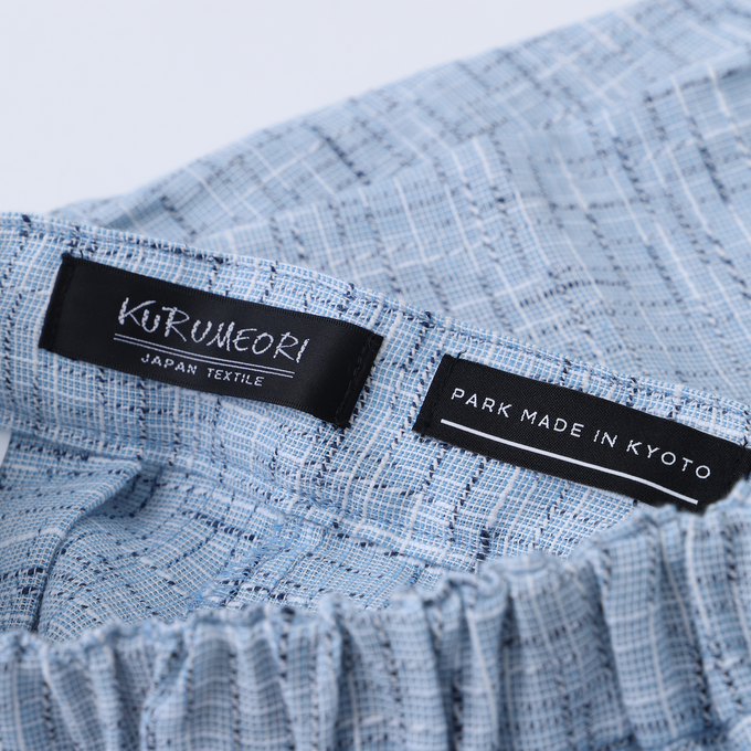 PARK MADE IN KYOTO<br>Side tuck Pants<br>スラブ絣ver. Type1