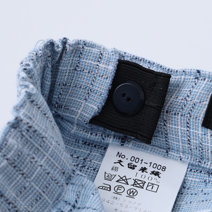 PARK MADE IN KYOTO<br>Side tuck Pants<br>スラブ絣ver. Type1