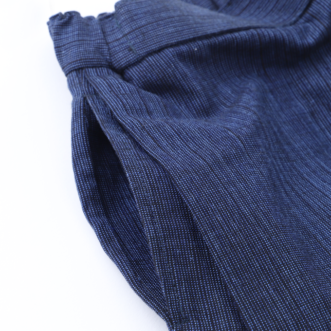 PARK MADE IN KYOTO<br>Side tuck Pants<br>久留米織引き揃えver. Type1