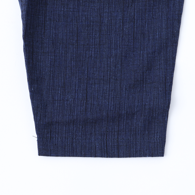 PARK MADE IN KYOTO<br>Side tuck Pants<br>久留米織引き揃えver. Type1