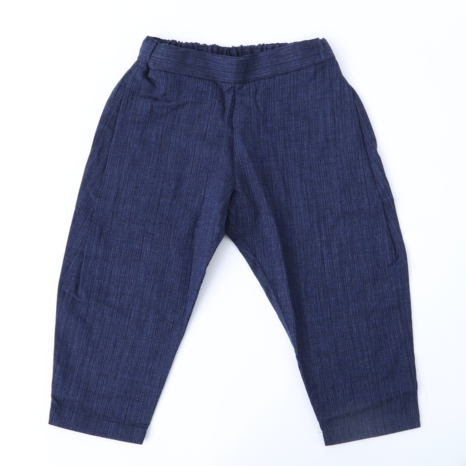 PARK MADE IN KYOTO<br>Side tuck Pants<br>久留米織引き揃えver. Type1