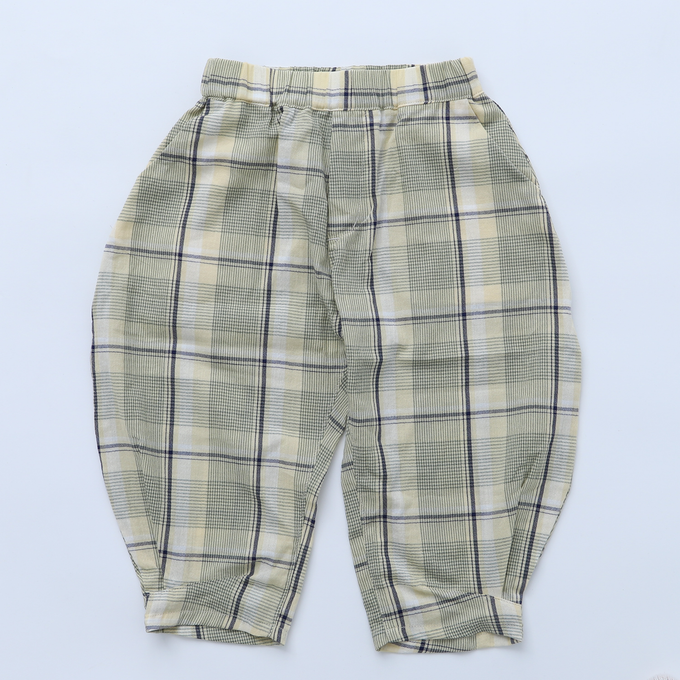 NUNUFORME×PARK別注<br>チェック柄ヘムタックカーブパンツ