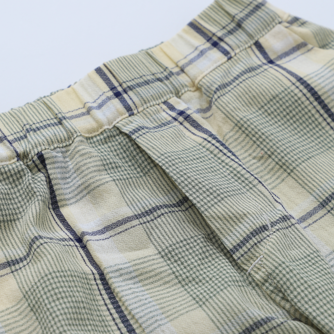 NUNUFORME×PARK別注<br>チェック柄ヘムタックカーブパンツ