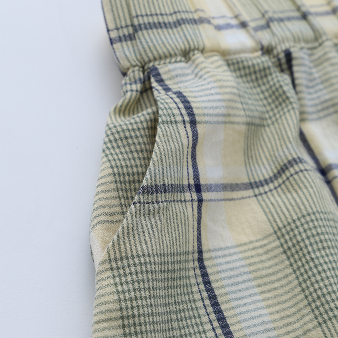 NUNUFORME×PARK別注<br>チェック柄ヘムタックカーブパンツ