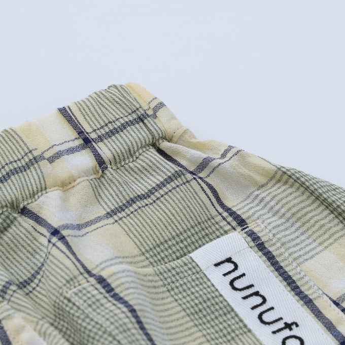NUNUFORME×PARK別注<br>チェック柄ヘムタックカーブパンツ