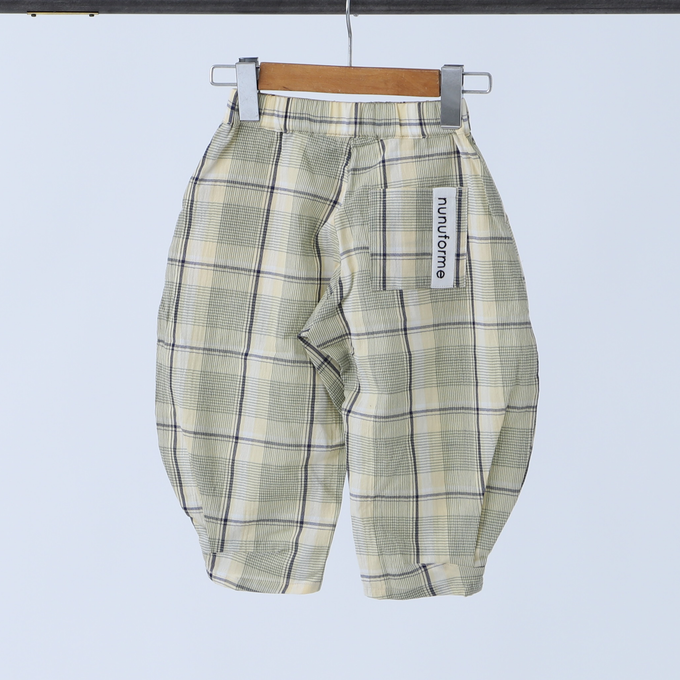 NUNUFORME×PARK別注<br>チェック柄ヘムタックカーブパンツ