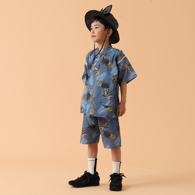PARK × BOTAN × WA・KKA<br>コラボ 子ども甚平<br>【5/30発売 COCOKIDS magazine掲載商品】