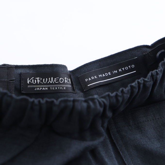 PARK MADE IN KYOTO<br>Side tuck Pants<br>久留米織スラブVer