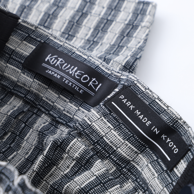 PARK MADE IN KYOTO<br>Side tuck Pants<br>しじら織ver. Type2