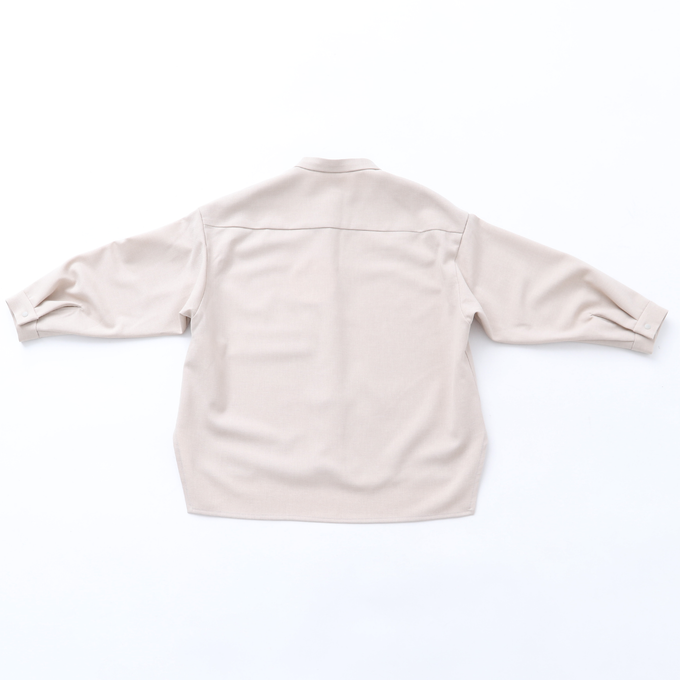 MOUN TEN. マウンテン<br>polyester canapa pocket shirt<br>MS26-1106g