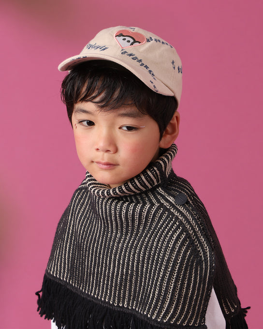 eLfinFolk <br>エルフィンフォルク<br>Rib knit Knights cape<br>elf-252K34