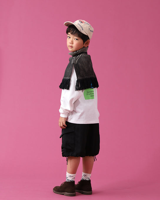 eLfinFolk <br>エルフィンフォルク<br>Rib knit Knights cape<br>elf-252K34