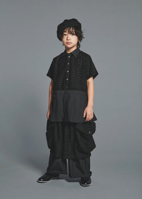 GRIS<br>グリ<br>【27ssご予約】<br>Hem pleated shirt<br>GR27SS-SH002