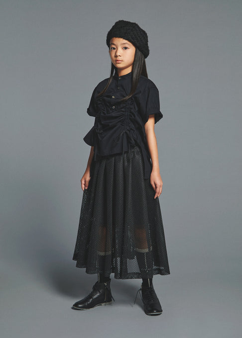 GRIS<br>グリ<br>【27ssご予約】<br>Mesh Tacking flare skirt <br>GR27SS-SK002