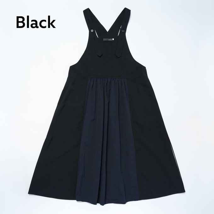 NUNUFORME<br> ヌヌフォルム<br>【27ssご予約 1月入荷予定】<br>ミックスエプロンワンピース<br>02-nf27-445-009