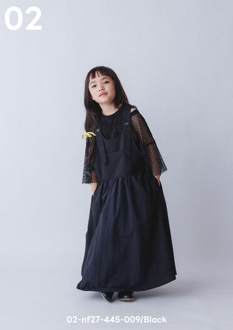 NUNUFORME<br> ヌヌフォルム<br>【27ssご予約 1月入荷予定】<br>ミックスエプロンワンピース<br>02-nf27-445-009