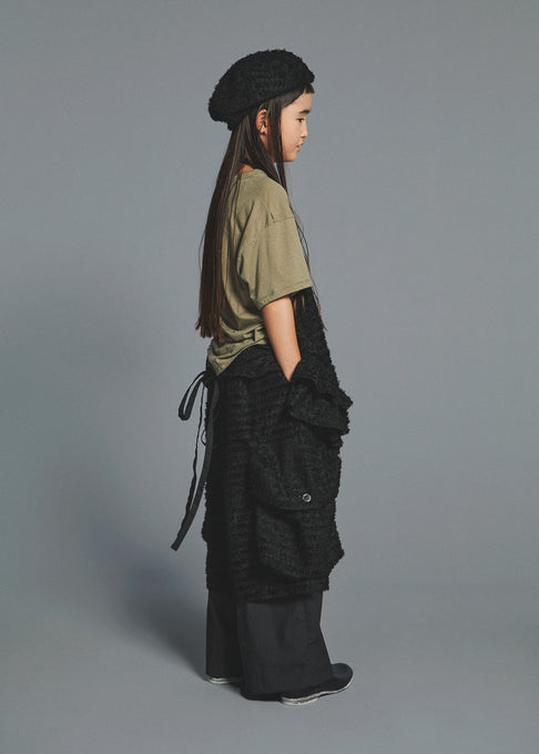 GRIS<br>グリ<br>【27ssご予約】<br>Shaggy apron<br>GR27SS-DR001