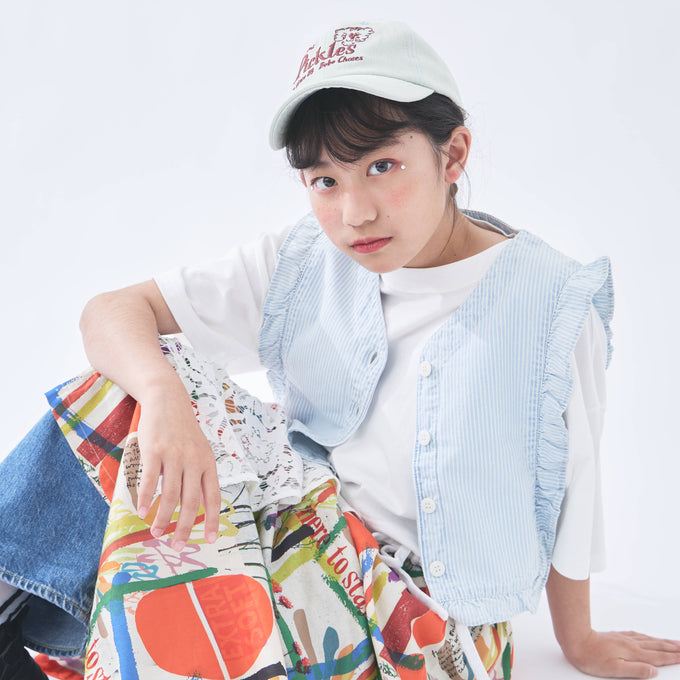 BOBOCHOSES<br>ボボショセス<br>Pickles The Dog denim cap<br>B126AI013