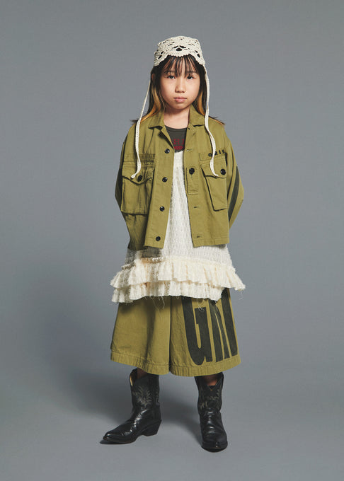 GRIS<br>グリ<br>【27ssご予約】<br>Shaggy apron<br>GR27SS-DR001
