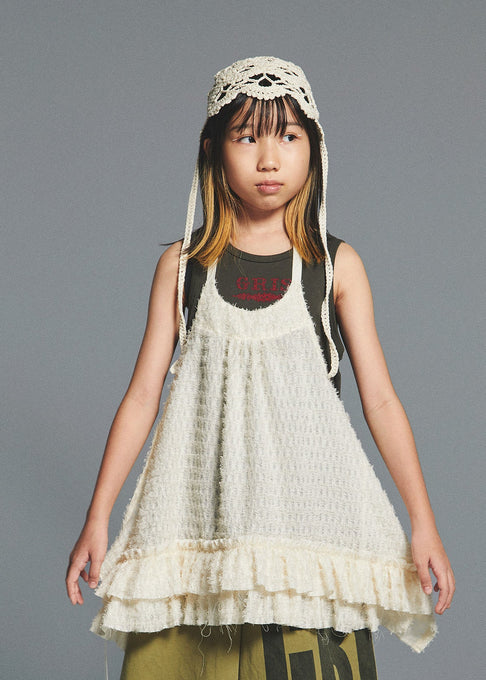 GRIS<br>グリ<br>【27ssご予約】<br>Shaggy apron<br>GR27SS-DR001