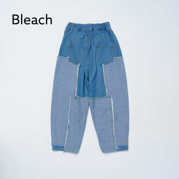 NUNUFORME<br> ヌヌフォルム<br>【27ssご予約 1月入荷予定】<br>デニムパッチワークパンツ<br>08-nf27-642-038