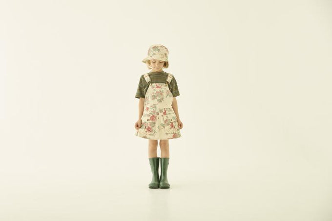 eLfinFolk エルフィンフォルク<br>【27ssご予約】<br>Antique Rose Overall Skirt<br>09_elf-271F09