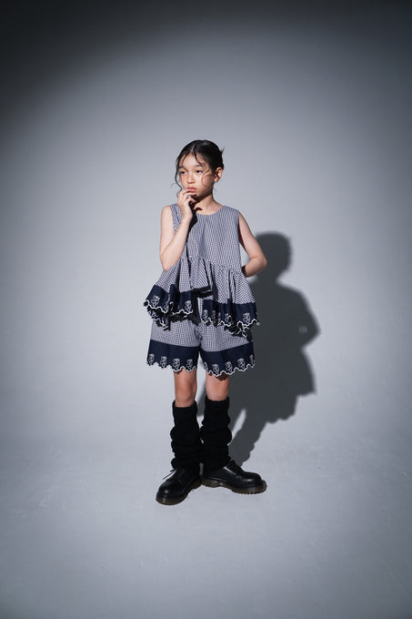 UNIONINI<br>ユニオニーニ<br>【27ssご予約】<br>teddy lace short pants<br>PT-117-2