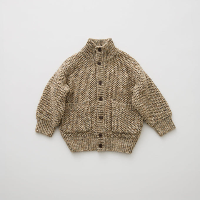 eLfinFolk <br>エルフィンフォルク<br>【26awご予約】<br>Nep Yarn Knit Cardigan<br>15_elf-262K24