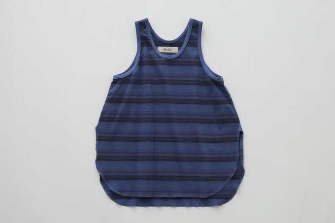 eLfinFolk エルフィンフォルク<br>【27ssご予約】<br>Overdyed Multi-strip Tanktop<br>15_elf-271J15