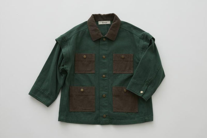 eLfinFolk エルフィンフォルク<br>【27ssご予約】<br>Cotton Twill Garden Jacket<br>17_elf-271F17