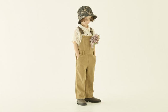 eLfinFolk エルフィンフォルク<br>【27ssご予約】<br>Cotton Twill Overalls<br>19_elf-271F19