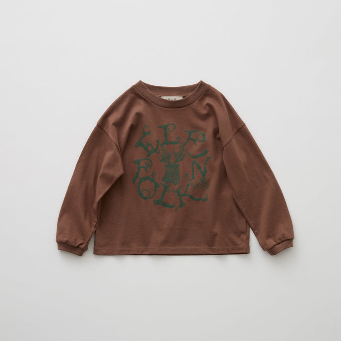 eLfinFolk <br>エルフィンフォルク<br>【26awご予約】<br>Tsuno Fukurou (Horned Owl Fairy) L/S Tee<br>01_elf-262J01