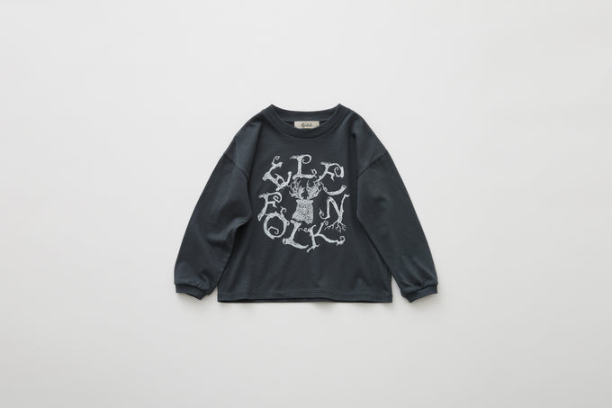 eLfinFolk <br>エルフィンフォルク<br>【26awご予約】<br>Tsuno Fukurou (Horned Owl Fairy) L/S Tee<br>01_elf-262J01
