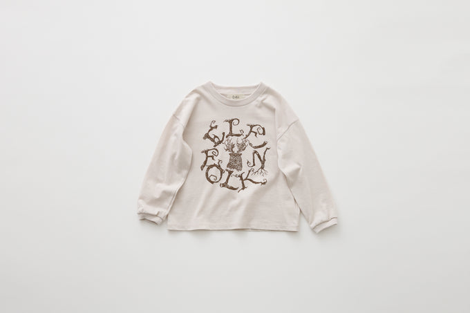 eLfinFolk <br>エルフィンフォルク<br>【26awご予約】<br>Tsuno Fukurou (Horned Owl Fairy) L/S Tee<br>01_elf-262J01
