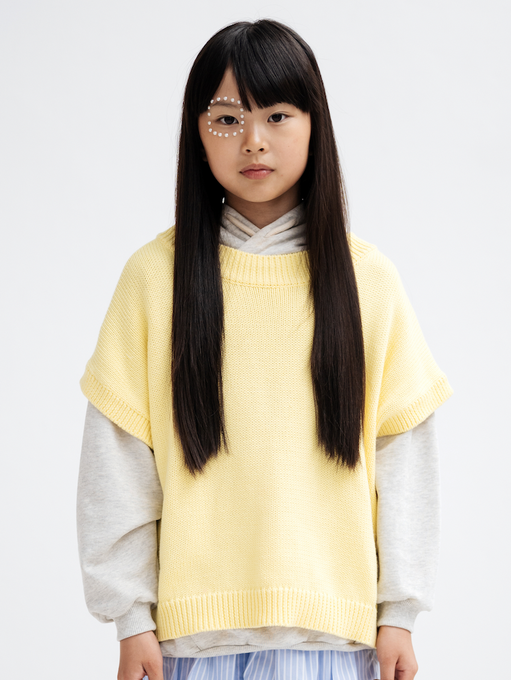 Repose AMS<br>リポーズ<br>knit boxy top<br>SS26-127