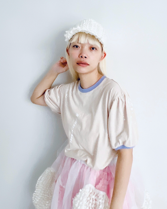 frankygrow<br>フランキーグロウ<br>【26ssご予約】<br>RIBBON ORGANDY CAP<br>26SHT-139