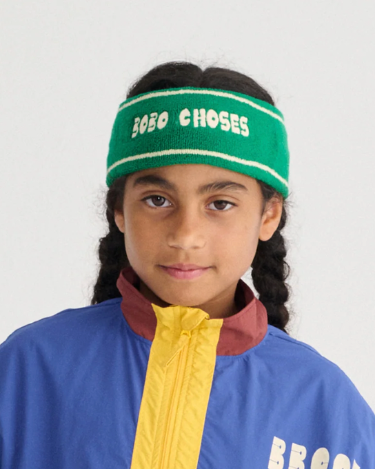 BOBOCHOSES<br>ボボショセス<br>【26ssご予約】<br>Bobo Choses green terry headband<br>B126AI048