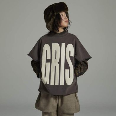 GRIS<br>グリ<br>【26awご予約 8月末入荷予定】<br>Cut of sleeve Big sweat<br>GR26AW-CU005