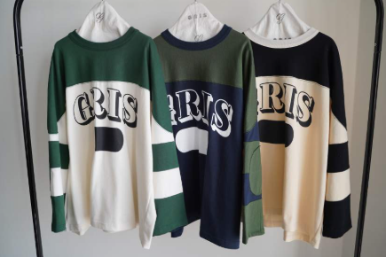 GRIS<br>グリ<br>【26awご予約 8月末入荷予定】<br>Foot Ball L/S T-shirt<br>GR26AW-CU0015