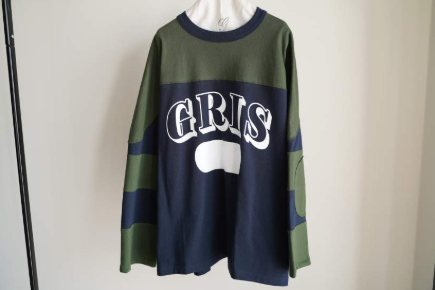 GRIS<br>グリ<br>【26awご予約 8月末入荷予定】<br>Foot Ball L/S T-shirt<br>GR26AW-CU0015