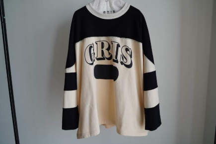 GRIS<br>グリ<br>【26awご予約 8月末入荷予定】<br>Foot Ball L/S T-shirt<br>GR26AW-CU0015